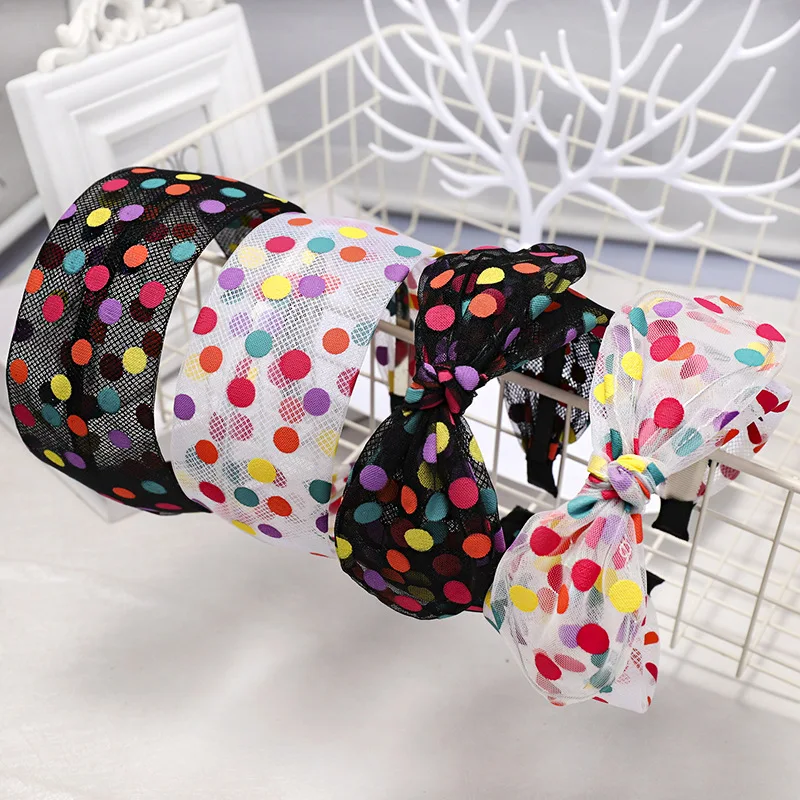 A20111005 модные женские туфли 2020 женские аксессуары для волос Красочные Луки повязка на голову из кружева и органзы, резинки для волос; Новейший дизайн; Повязка на голову