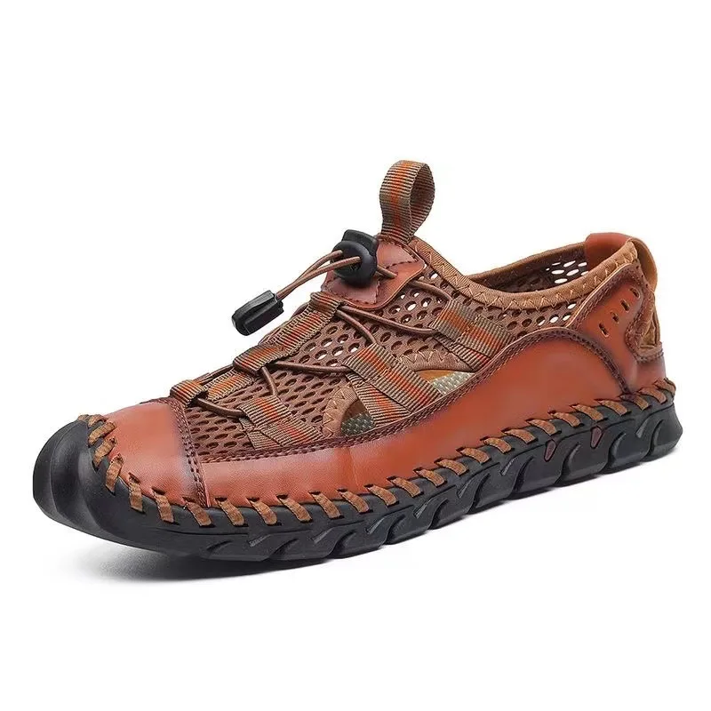Big Size Shoes For Men Best Quality Shoes Sandals For Man Sandale En Cuire Pour Homme Chaussures De Marche Pour Hommes Sandales
