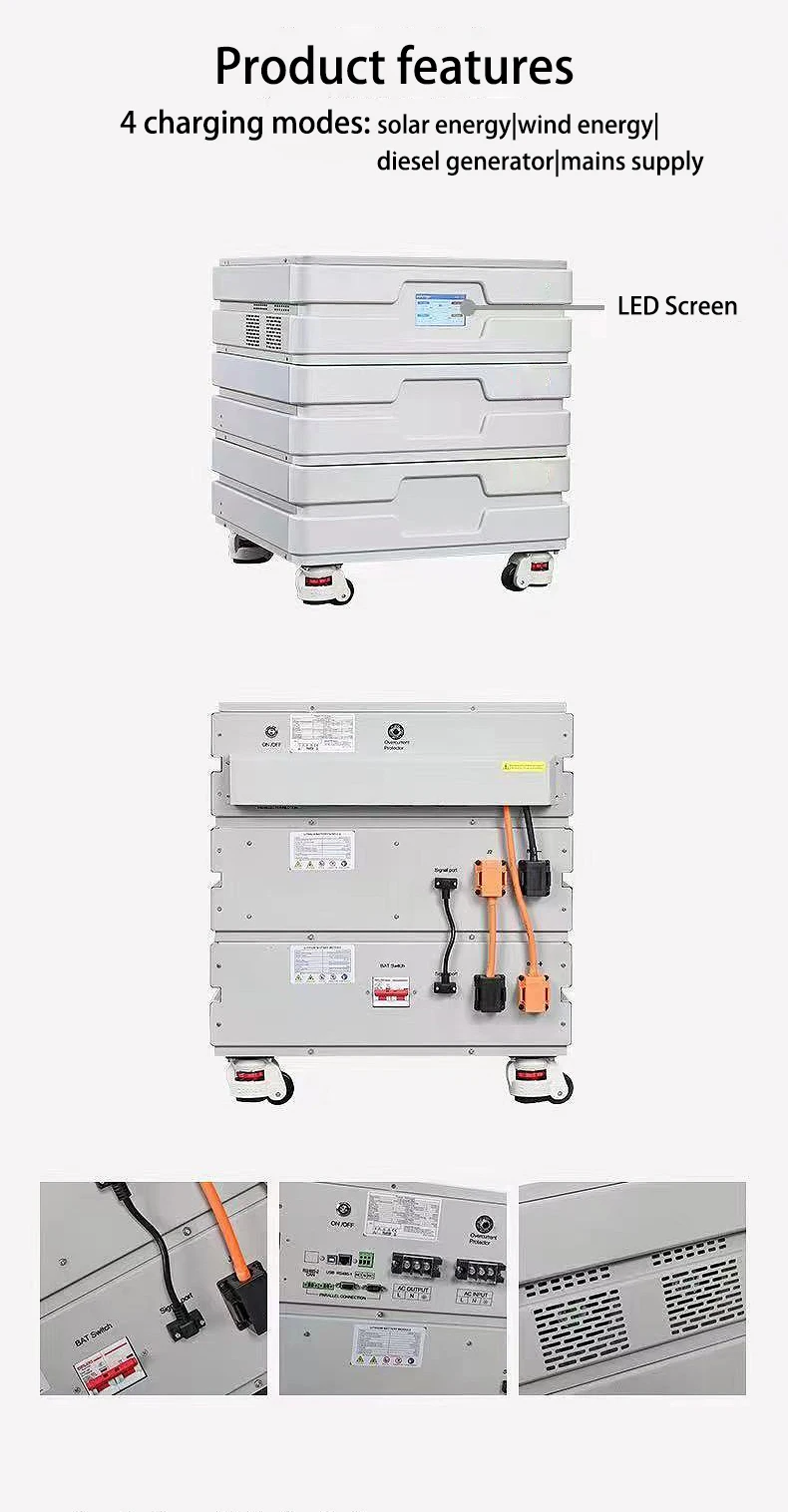 Hot sale Pure sine wave Solar INVERTERS 5000W  power energy storage 220V 230V 240V Home use modules Lithium battery