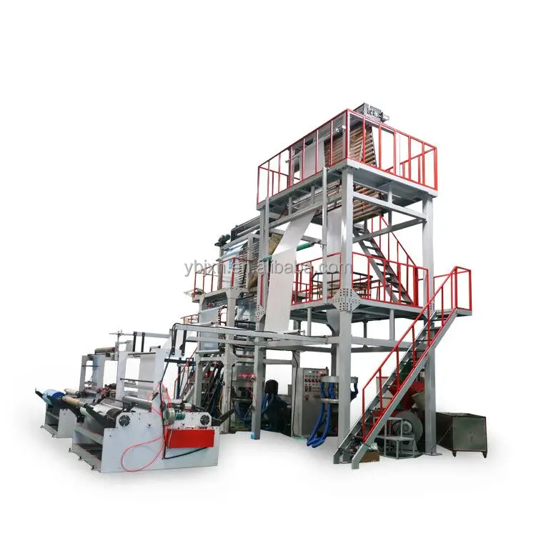 Double Heads PE Blown Blowing Film Extrusion Machine