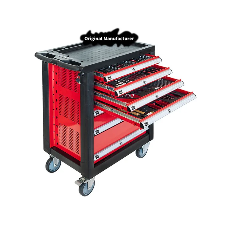 217 Tools 7 Drawers Tool Cabinet Car Trolley
