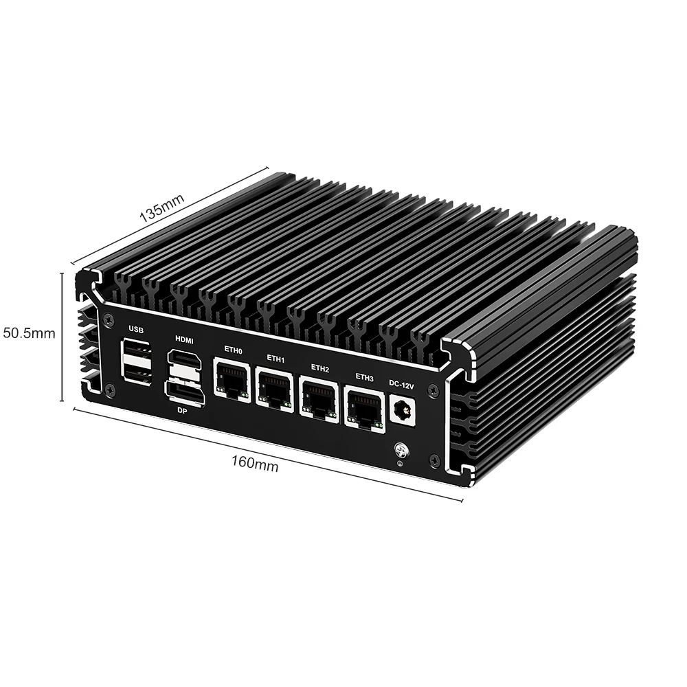 Мини-компьютер Topton без вентилятора 4 гигабитных порта Intel NIC 2 5 ГГц четырехъядерный процессор Pentium N6005 Ce-leron N5105 сетевой маршрутизатор