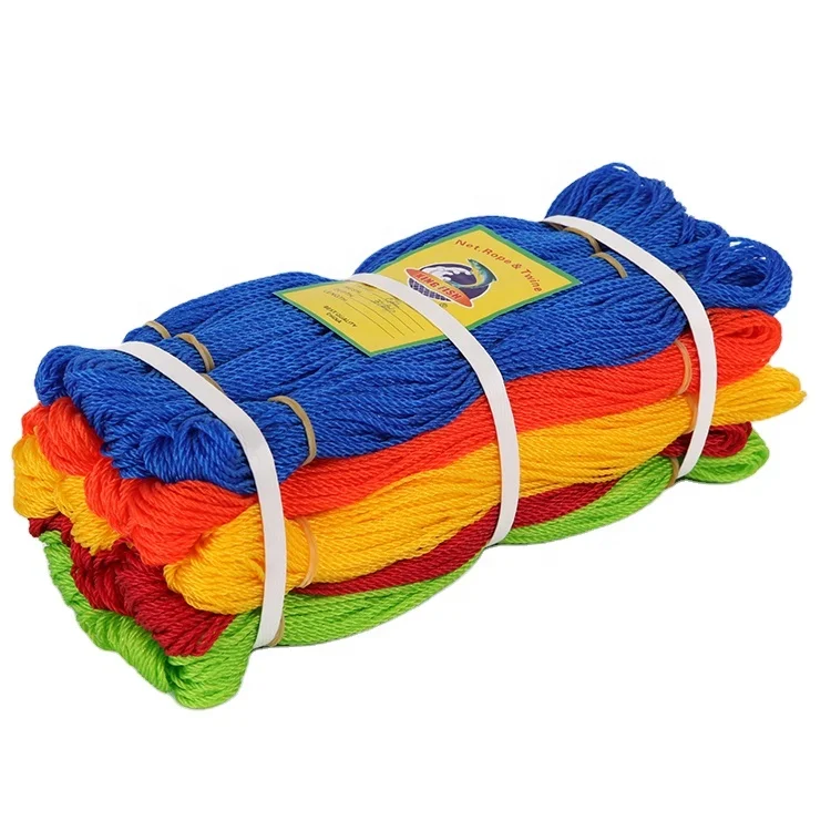 Wholesale colorful 3 strands in hank pe Polyethylene twist twine for fishing packaging