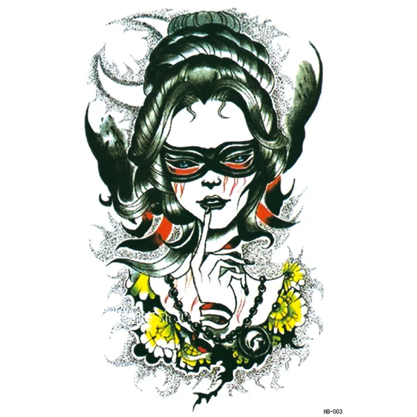 HB 012  half sleeves Japan beauty girl woman temporary tattoos