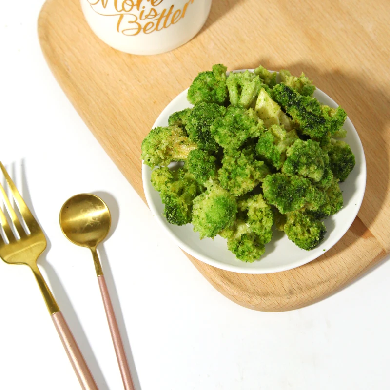 Dubai USA top sales daily snacks wholesales health crispy chips Vacuum Fried bulk broccoli