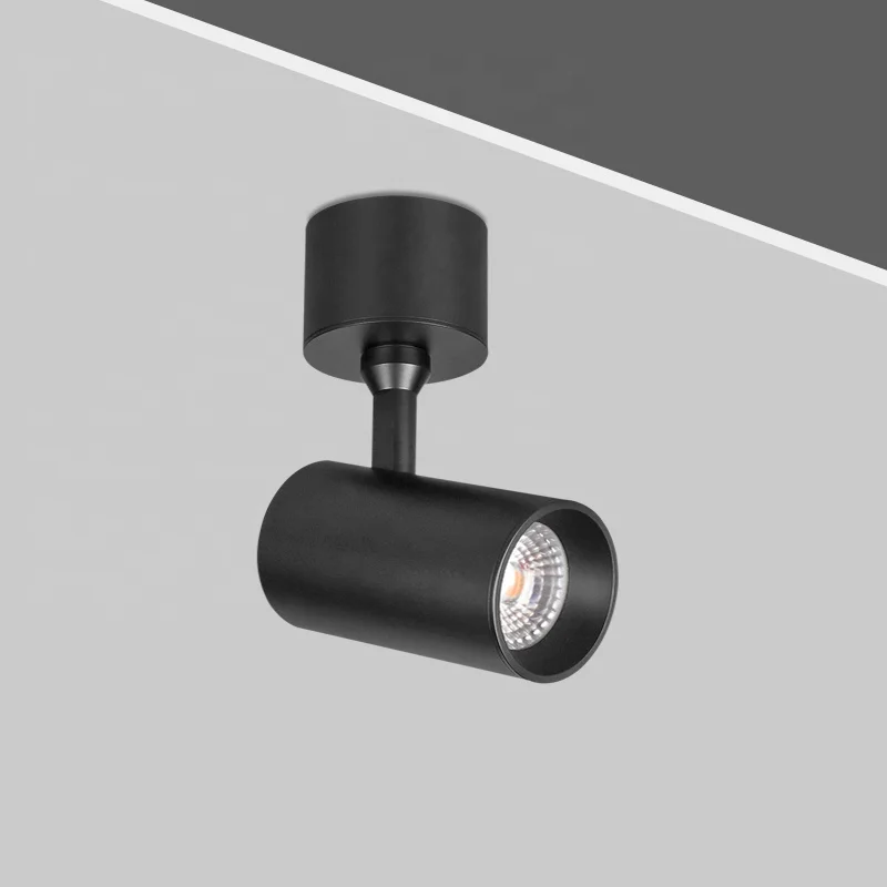 355 degree rotatable 12W surface mounted LED track spotlight