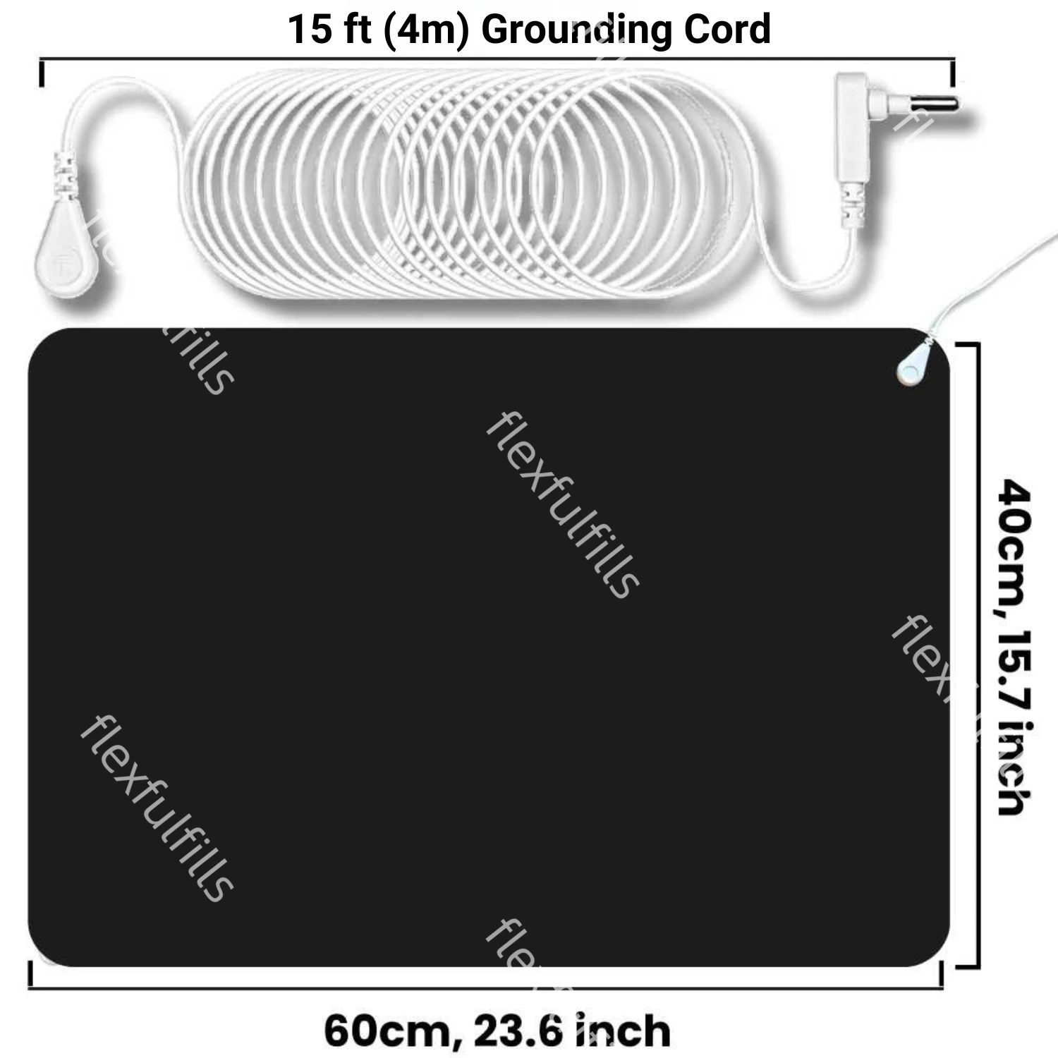 ESD 33*60cm Earthing Mat for Vital Grounding & Protection Exercise & Training Mats