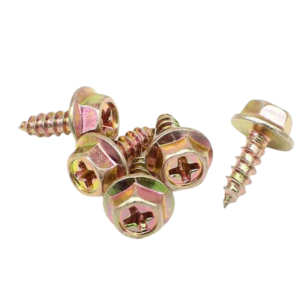 YH Roofing Screw High Quality Taiwan 65Mm Hex Flange Roofing Screws With Rubber Washer Hex Washer Head Metal Roofing Screws Type