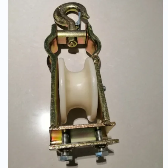 Single 150mm Diameter Cable Roller with Hook New Model DIY Grade Steel Nylon Wheel Customizable ODM OEM Support