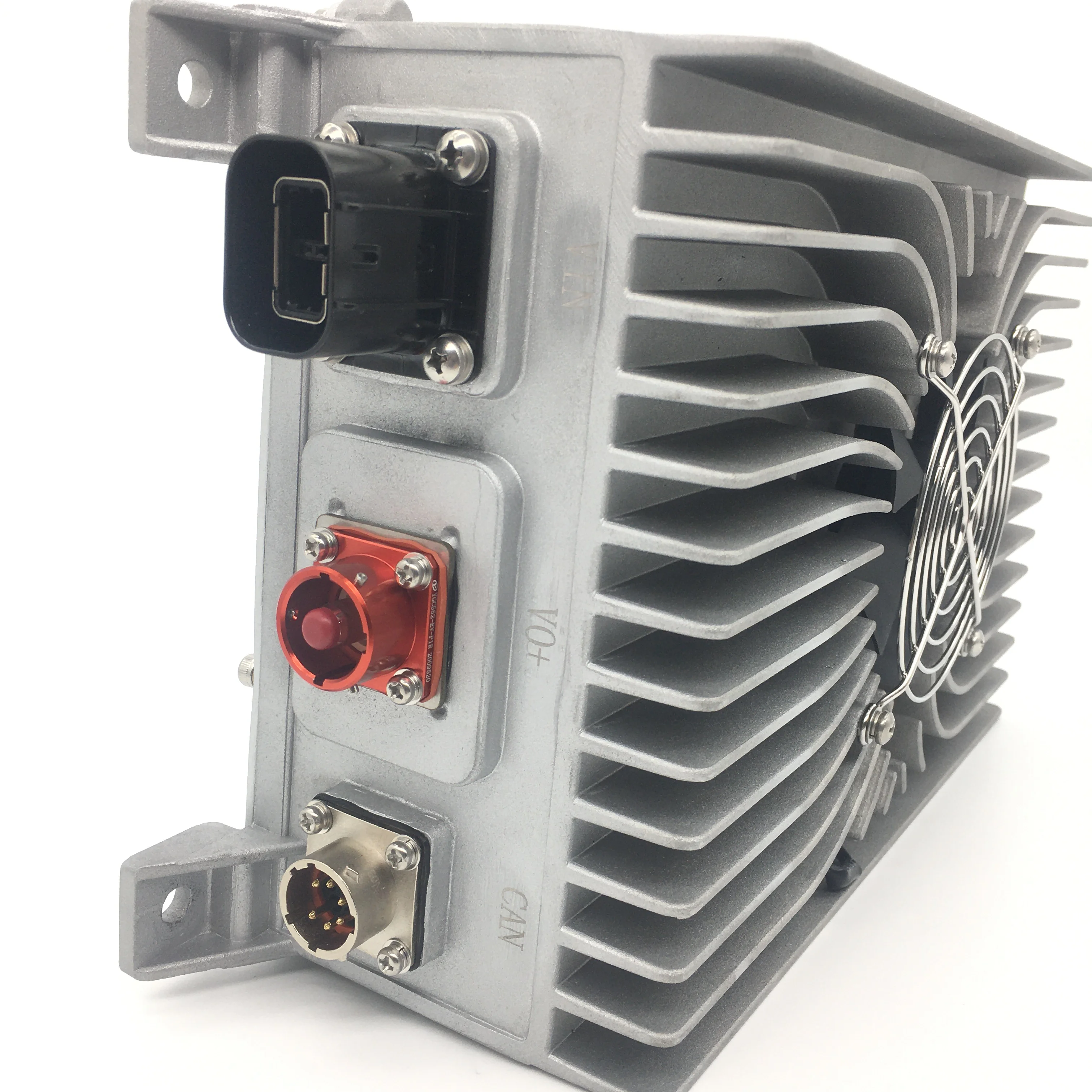 Electric vehicle fan-cooled wide input voltage range 200V to 750V electric car charger 3000W 28V output DC-DC converter