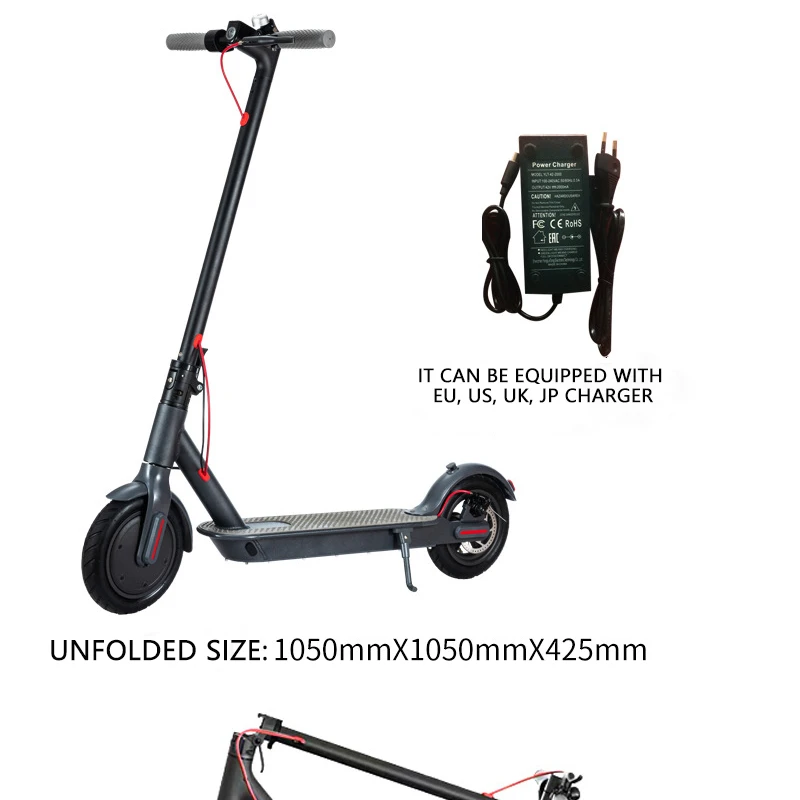 8,5 дюймовый складной электрический скутер с твердыми шинами для взрослых