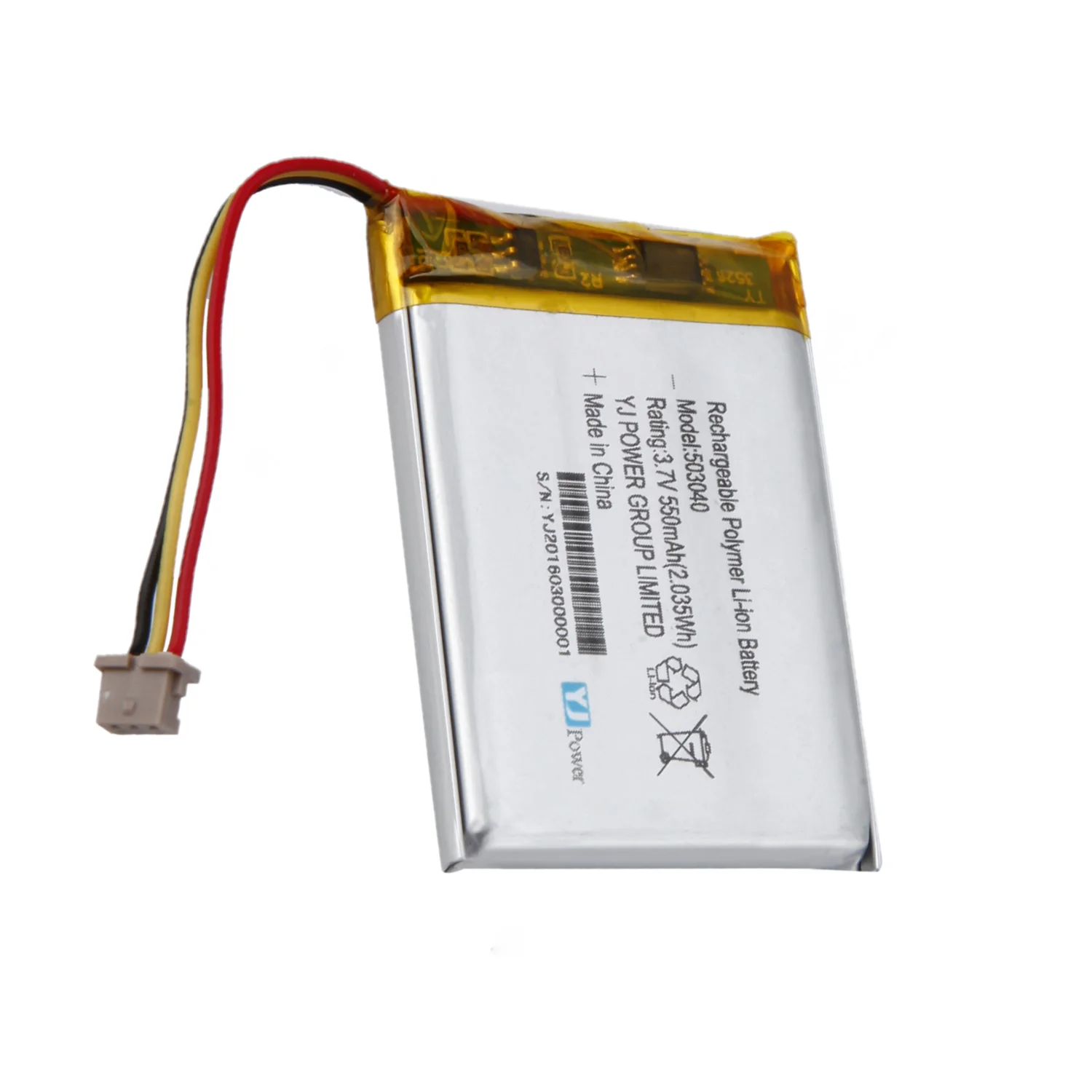lipo battery 503040 500mAh 3.7V Lithium ion battery for payment machine