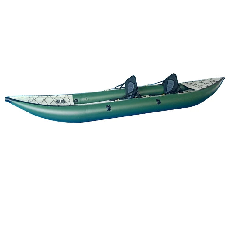 clear fishing inflatable pedal kayak 2 person float canoe/kayak