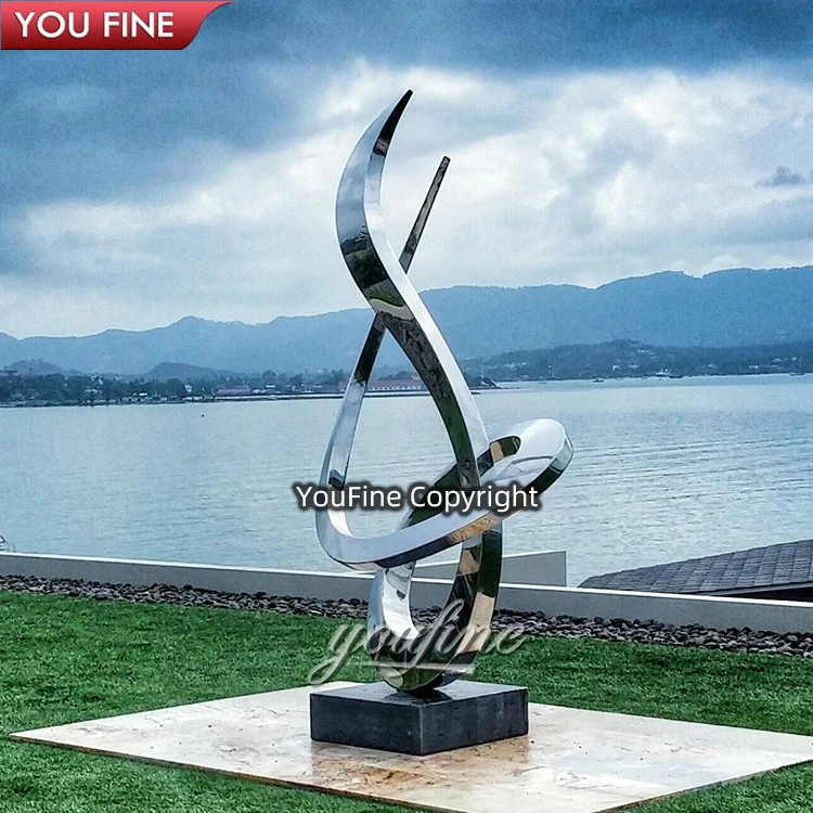 
Morden Metal Mirror Polished Stainless Steel City Sculpture 