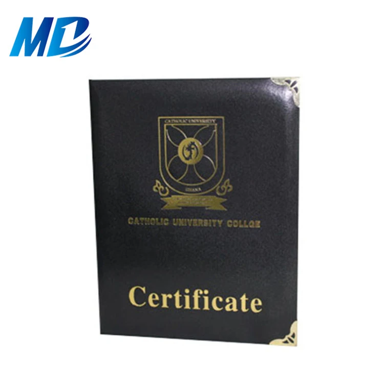  Reasonable Price Custom Leather Certificate Folder Graduation PU