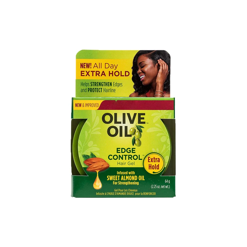 Olive Oil Hair Products Edge Styling Wax Hair Moisturizing Edge Control Gel Durable Setting Gel