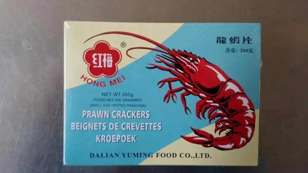  Закуска из сушеных морепродуктов чипсы креветки красочные или красные крекеры