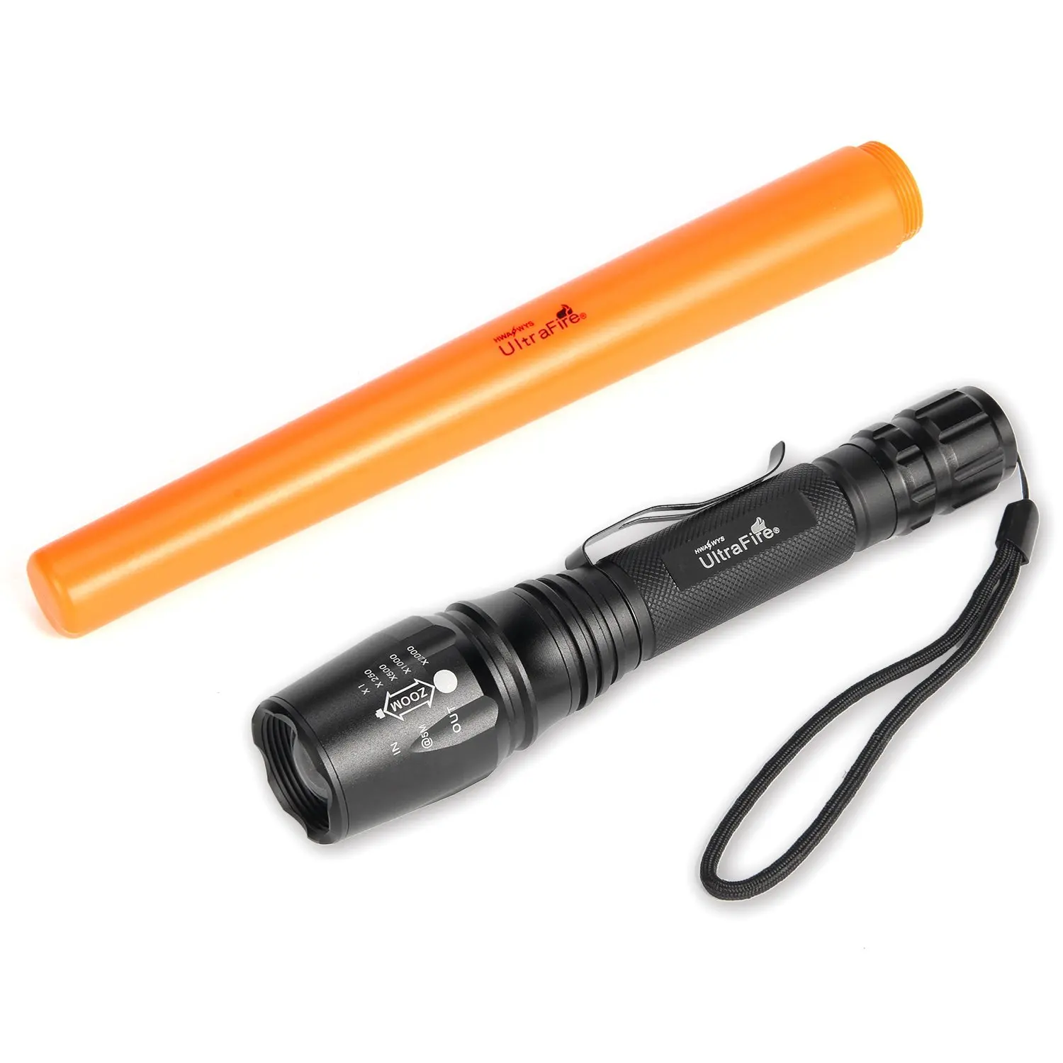 LED Flashlight Traffic Signal Warning Torch L2 Transmitter Bulb 5 Mode Zoom Flashlight Hunting Light 18650 Flashlight