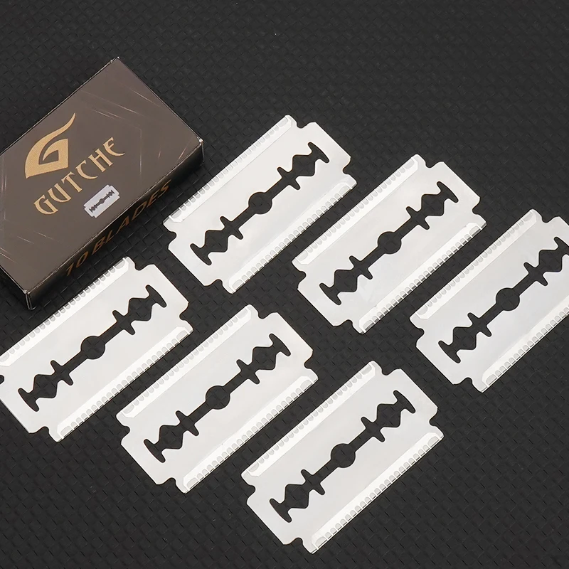 Replaceable Blade with Guard for Razor 74 Anti-Scratch Blades Stainless Steel Double Edge Blade