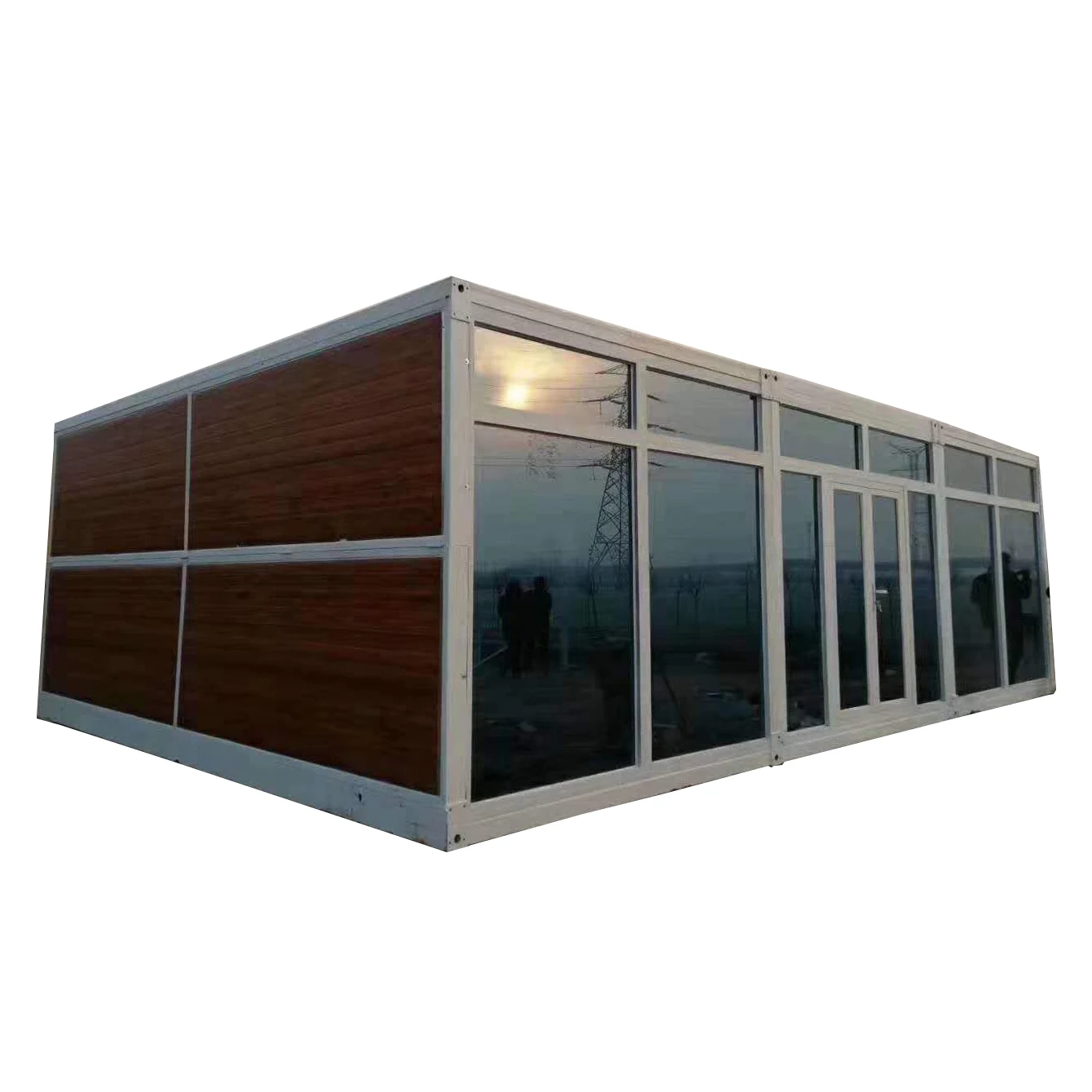 Advanced Technology Custom Modern Mobile Prefab Container Foldable House For Warehouse