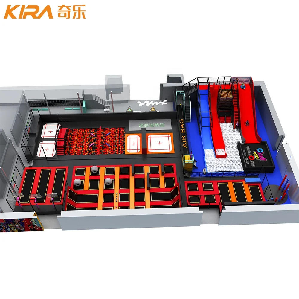 Commercial Used Kids Trampolines Turkey Indoor Trampoline Park For Sale