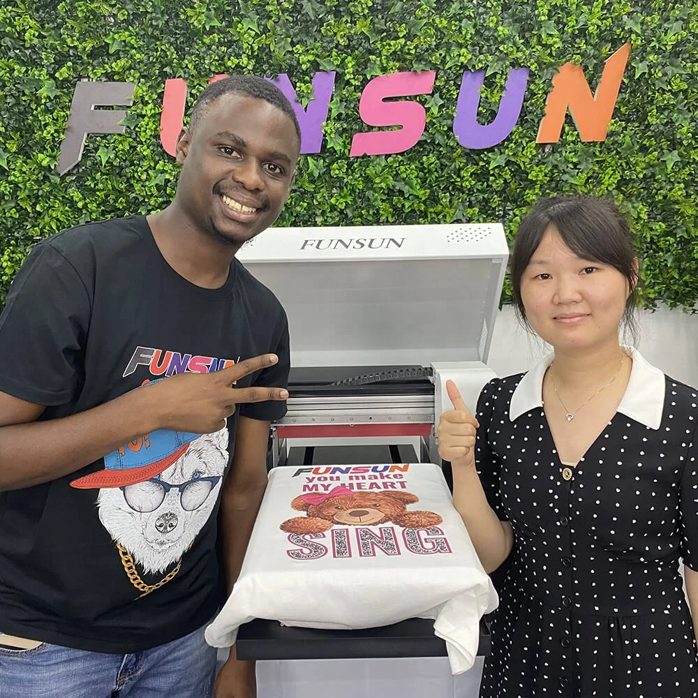 Funsun A3 Hot Sale Professional Factory Custom Digital Textile T-Shirt Printing Machine