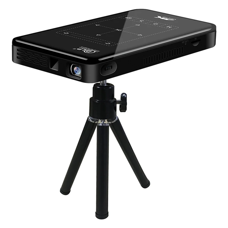 
P09II Portable DLP Mini Projector Android 9.0 2.4G 5G WiFi Projector 4K HD IN Beamer Home Cinema LED Video Proyector 