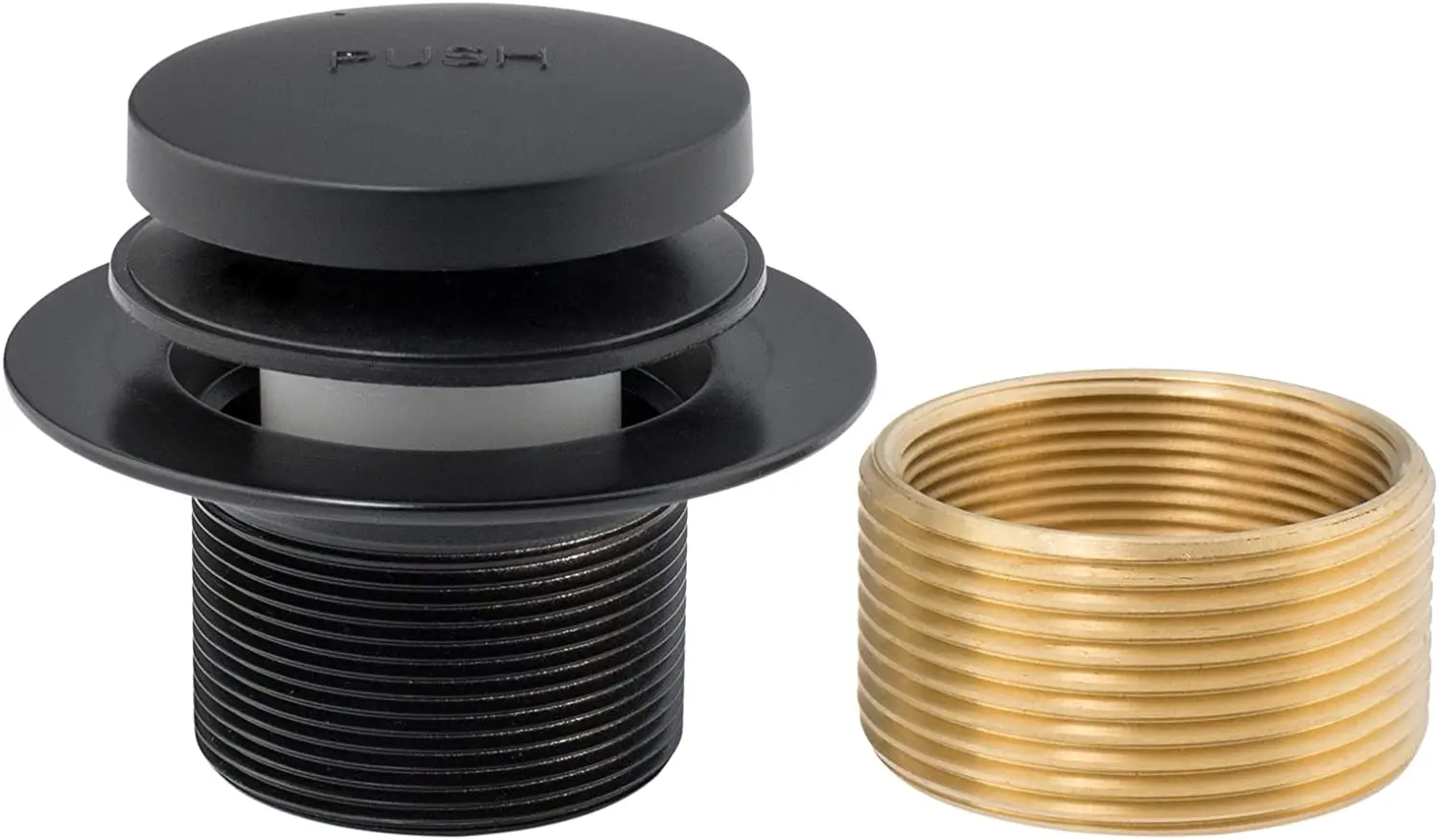 HONGDEC Matte Black Replacement Bath Drain Trim Kit Tip Toe Tub Trim Set