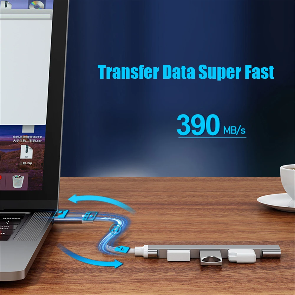 4Port USB 3.0 Hub USB Hub High Speed type c Splitter 5Gbps For PC Computer Accessories Multiport HUB 4 USB 3.0 2.0 Ports