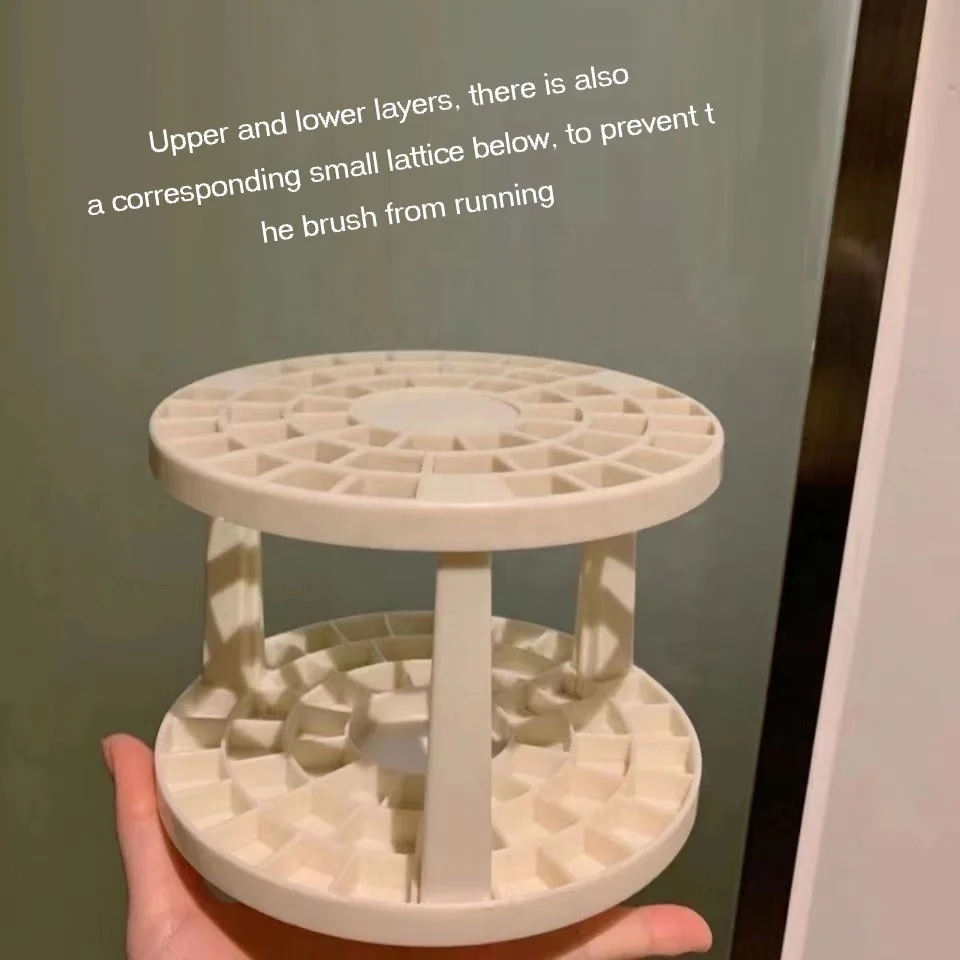 Косметические аксессуары для девочек чашка кистей макияжа 360 градусов офисный акриловый прозрачный держатель ручек чехол хранения косметических