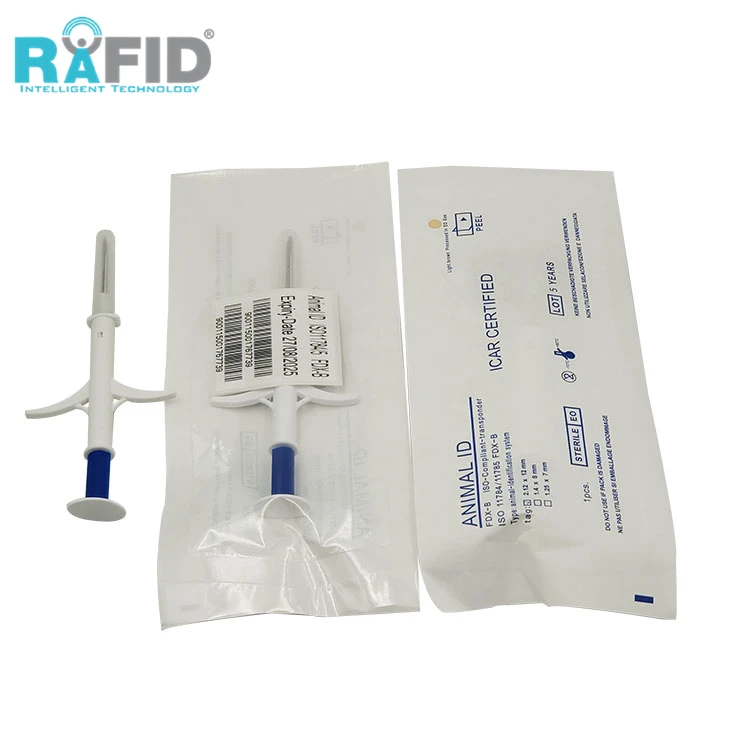 RAFID 125KHz 134.2KHz Rfid Glass Tag ID Animal Pet Tracking Microchip Tag for Dogs and Cats