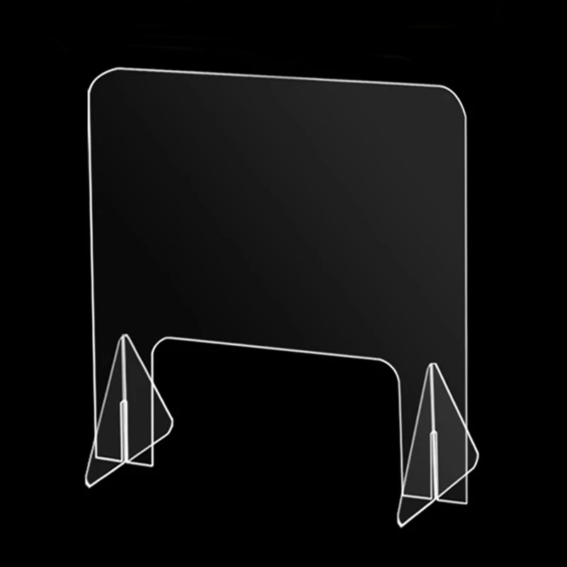Acrylic sneeze guard, custom Plastic Acrylic Isolation sheet for school office Anti-spray AntiDroplet antiepidemic baffle