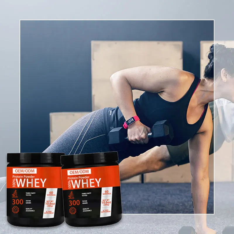 Wholesale Whey Protein Powder Vanilla Flavor for Muscle Gain Sports Nutrition Shake for Pre Post Workout Bodybuilding Powder