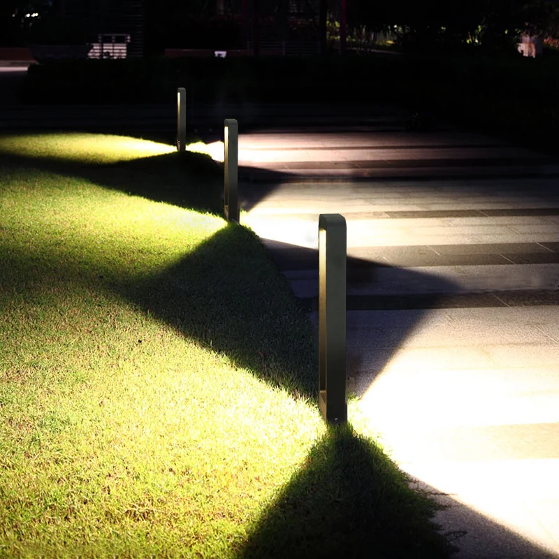 Фонарь для газона на солнечной батарее, Квадратный светодиодный водонепроницаемый садовый светильник для ландшафта, виллы, сада, газона