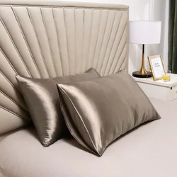 Bedroom Satin Luxury Pillow Cover Mulberry Silk Pillow Cases