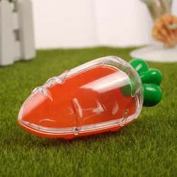 Factory Direct Supply Creative Carrot Plastic Transparent Candy Box Easter Chocolate Plastic Candy Boxes