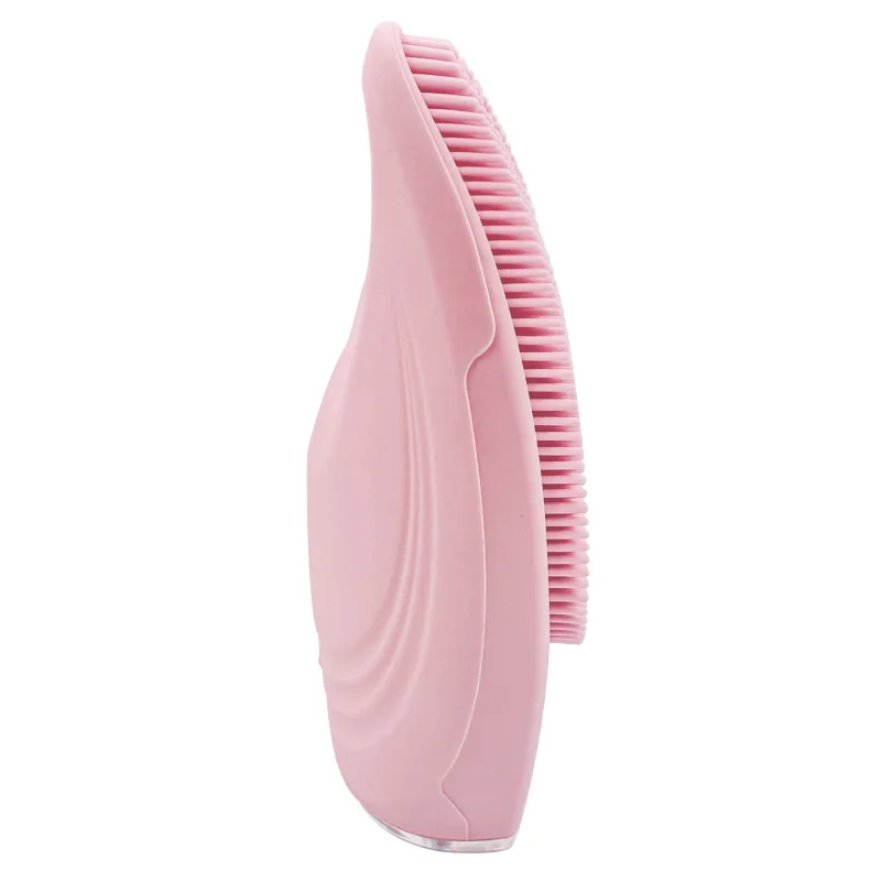 Портативный 3-в-1 мини ультразвуковой вибрирующий массажер для лица очищающая щетка перезаряжаемая силиконовая щетка для ухода за кожей лица