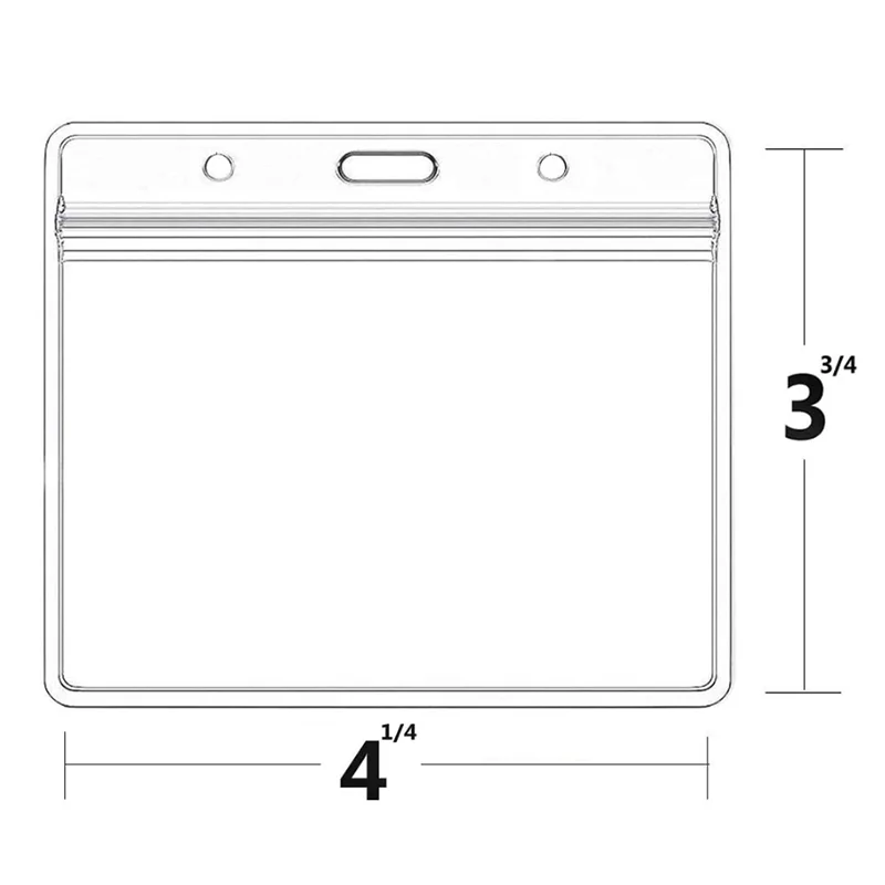 
custom 4x3 ID card Holder Horizontal Badge ID Badge Card Holder Vertical 