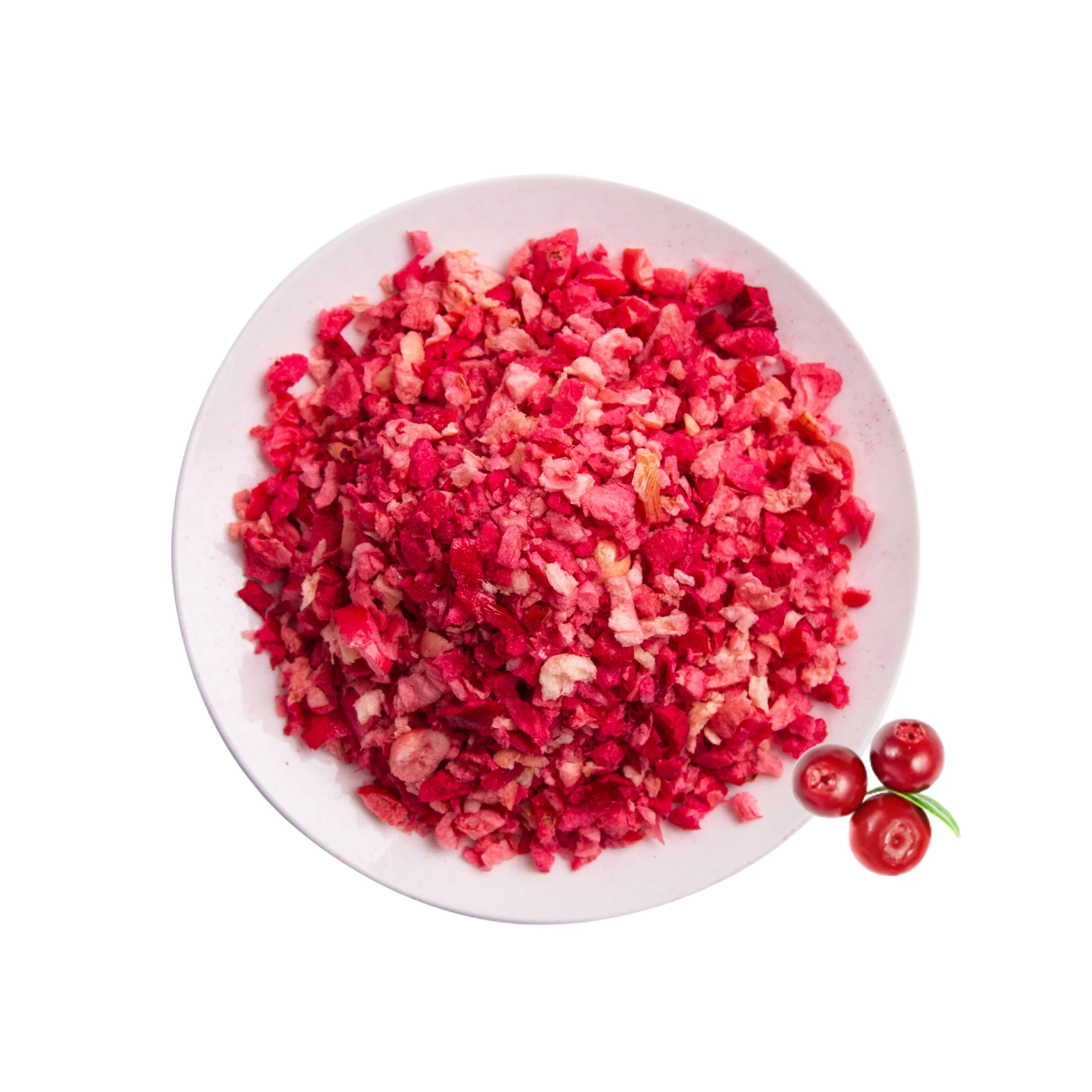 wholesale Natural 100% Pure Freeze Dried cranberry dice Freeze Dried fruit