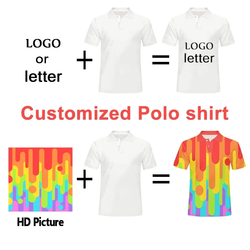 Full Sublimation Print Collar T Shirt Uniform Workwear Unisex Golf Polo Shirt Running Performance Customized Logo Polo Shirt