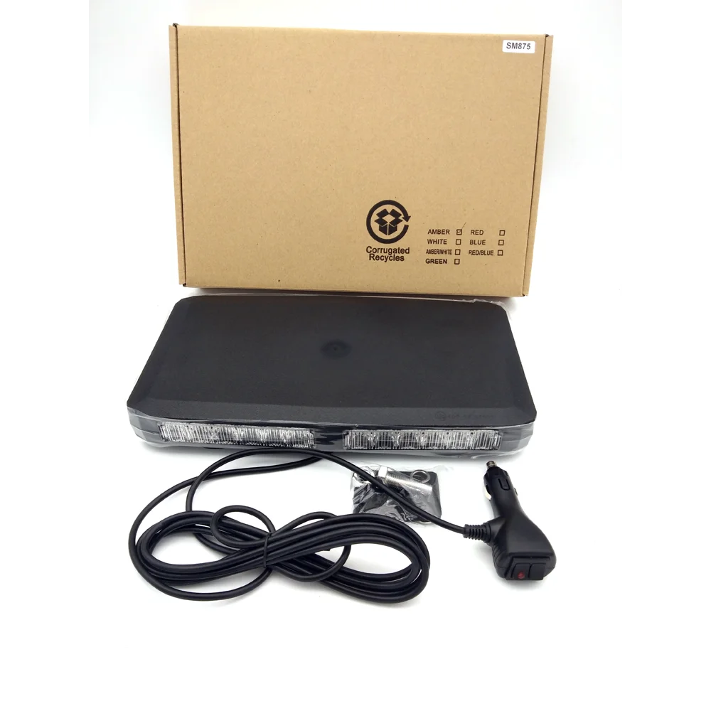 Amber LED  Strong Magnetic Strobe Flashing Mini Light Bar with High Power LED