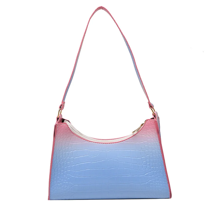 2021 fashion muticolor shoulder bag brand women  high quality pu leather handbags