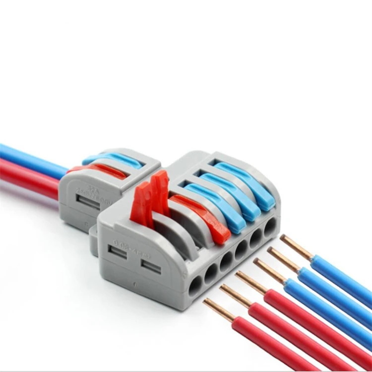 Разъем провода 2-контактный разъем в 4/6 из SPL-42/62 коаксиальный зачистки проводов терминал компактный проводка кабеля Push-In