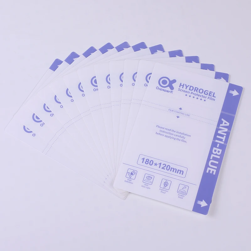 Oopspark Cheap Price Welcome Customize Design Anti Blue ray Hydrogel Film For Anti-static