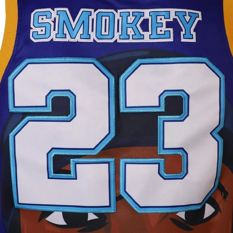 Trendy Smoking Men Digital Sublimated Reversible Basketball Jersey Uniform With Numbers