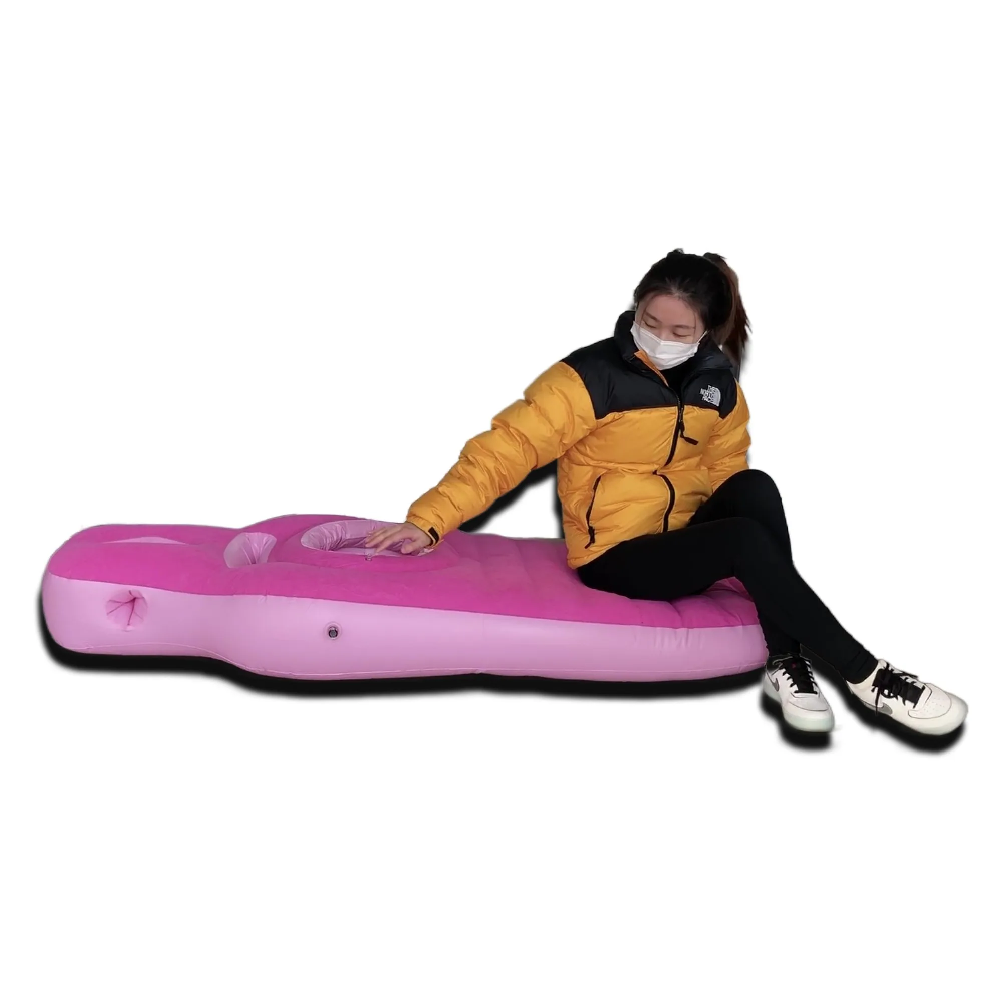 Inflatable Mattress For Pregnancy Women To Rest Air Pad For Ladies For Short Sleeping Ergonomic Designed Mattress For Maternity