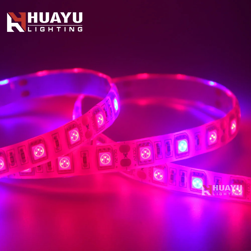 SMD5050 60leds/m waterproof greenhouse horticulture led strip grow lights for plants growing