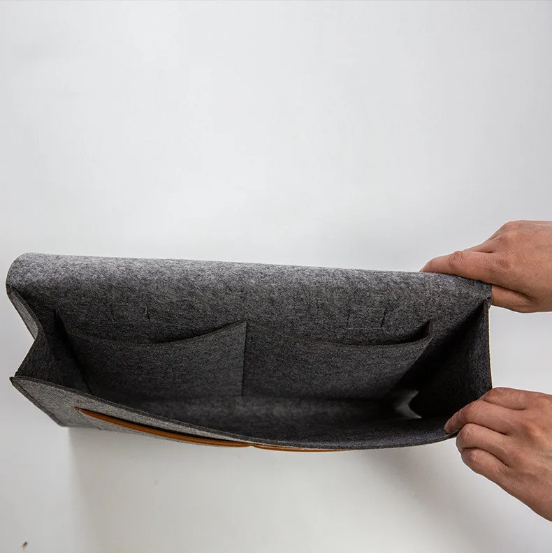 Home rack hanging bag sofa bedside storage bag headphones ipad felt storage bag