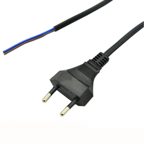 
European standard 2 pin plug extension AC power cable 