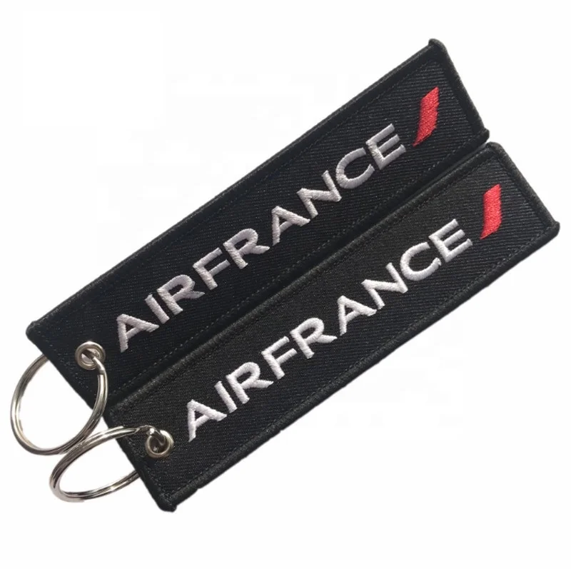 
Custom size and logo embroidered key chain/key tag for promotional gifts 